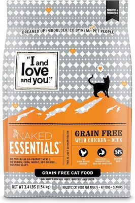 I and Love and You Naked Essentials Chicken & Duck Recipe Dry Cat Food