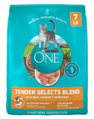 Purina ONE Tender Selects Blend with Real Chicken Dry Cat Food