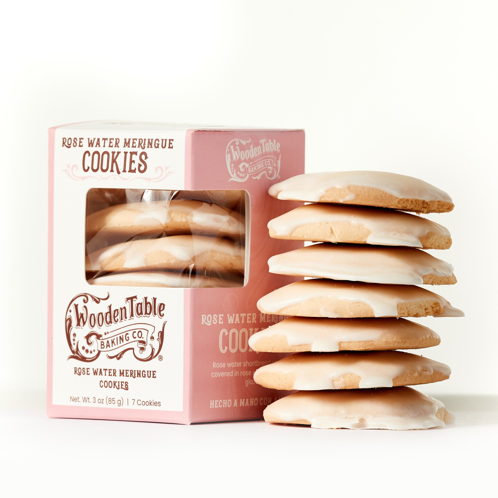 Wooden Table Baking Company Introduces Rosewater Meringue Cookies – A Valentine’s Day Delight