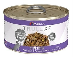 Weruva TruLuxe Grain-Free Steak Frites with Beef & Pumpkin in Gravy